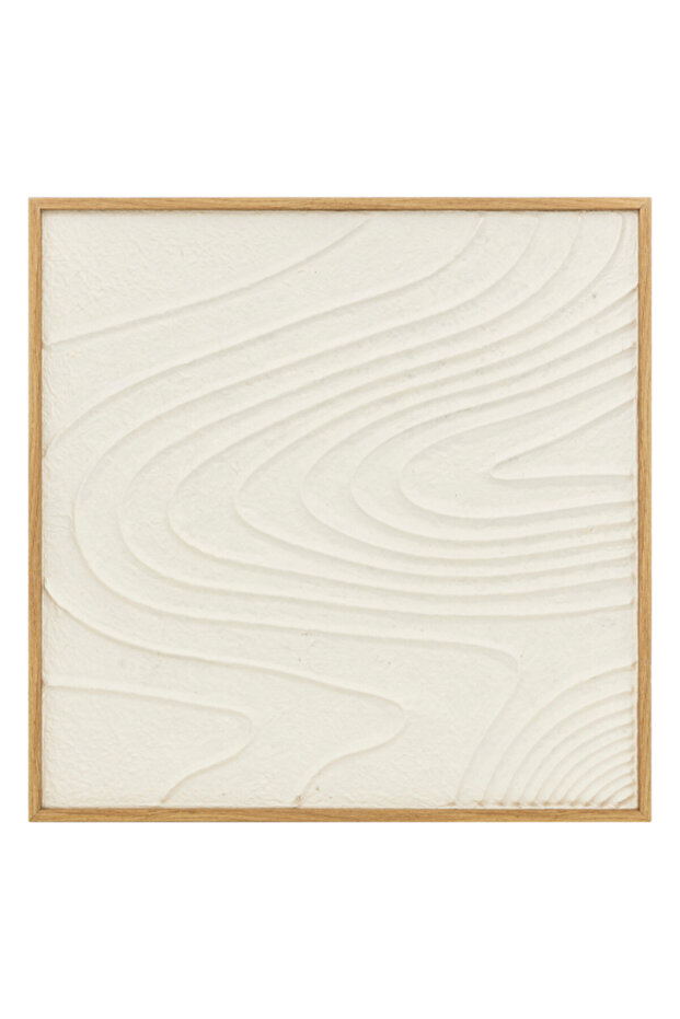 لوحة فنية جدارية ثلاثية الأبعاد على شكل مربع هاتيا 80 × 80 سم