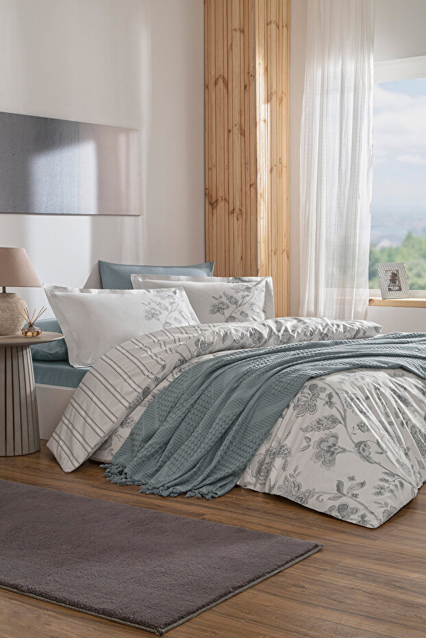 Özdilek Fresque Double Pique Duvet Cover Set