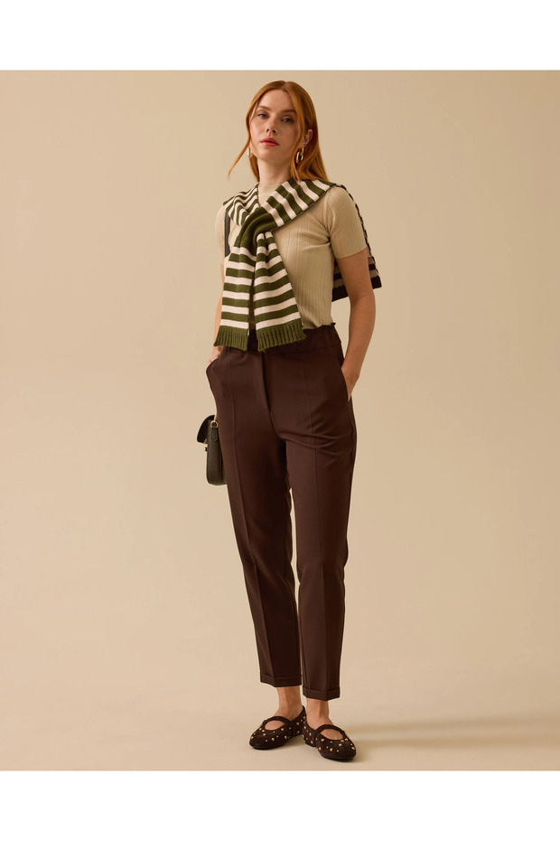 Çizgili Omuz Şalı - 1