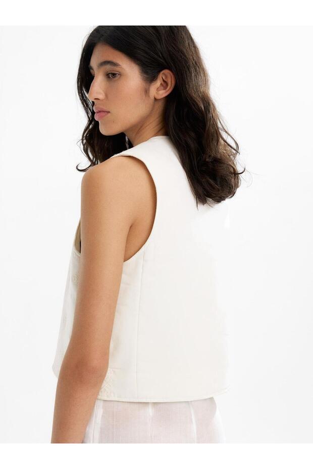 İşlemeli Yelek - 4