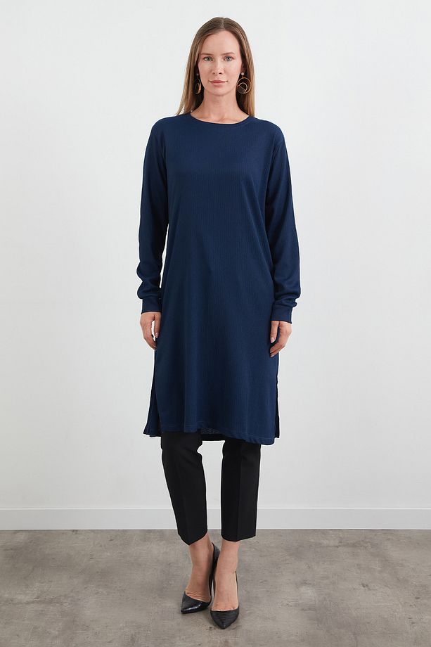 Fullamodest Basic Yanları Yırtmaçlı Tunik - 1