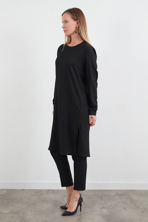 Fullamodest Basic Yanları Yırtmaçlı Tunik - 2