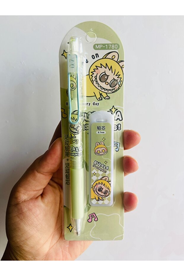 Labubu versatil tip mechanical press pen 07 nib y2k kpop stationery school office supplies gift