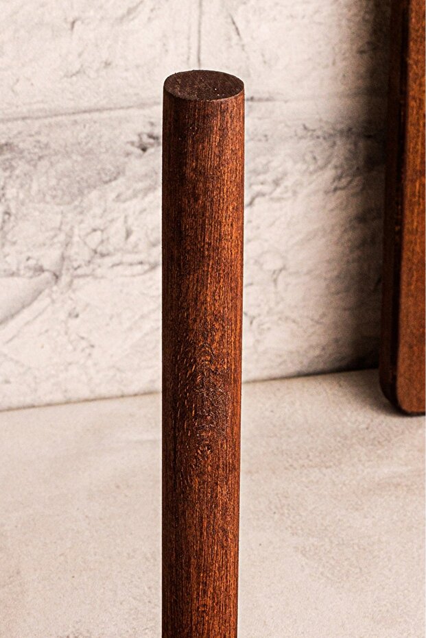 Rully - Ahşap Kağıt Havluluk Masaüstü Rulo Kağıt Havluluk Dik Peçetelik - 8