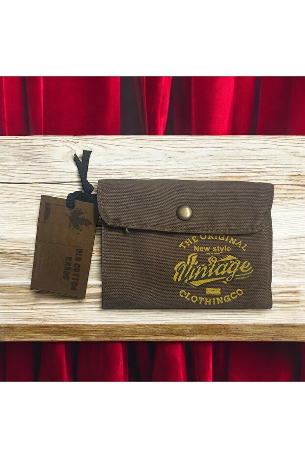 Vintage Shabby Unisex Vintage Design Wallet 12.5 cm X 9 cm