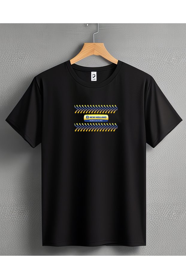 New Holland Tractor Printed Crew Neck Premium T-Shirt -Tm2046