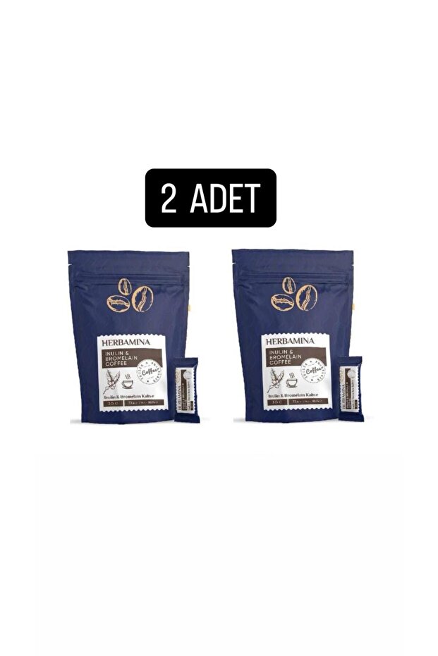 2 ADET Inülin Ve Bromelain Coffee - 90gr - 1