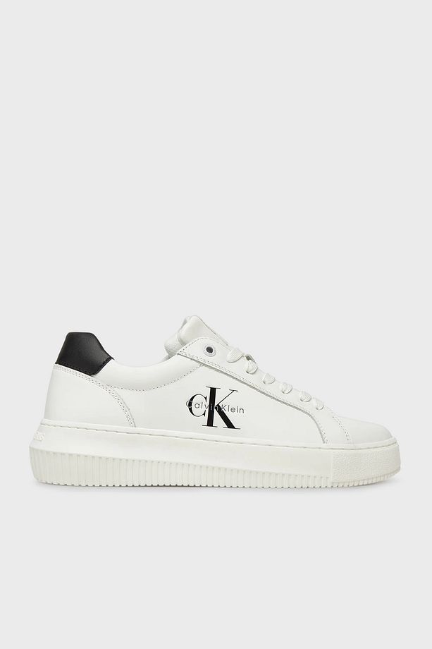 Logolu Deri Sneaker Ayakkabı YW0YW0187201W AYAKKABI YW0YW01872 01W - 1