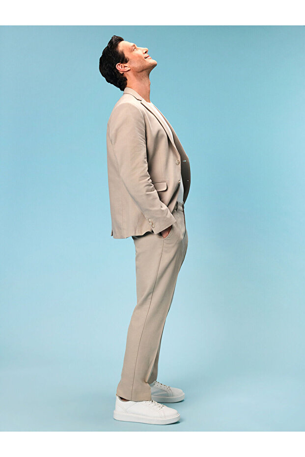Nevavm Standard Fit Linen Blend Men's Trousers with a Difference