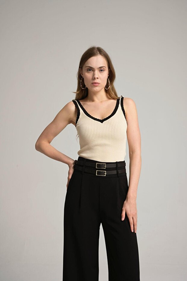 Kadın triko bluz - 7