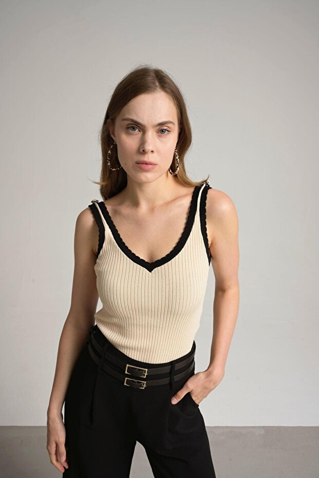 Kadın triko bluz - 5