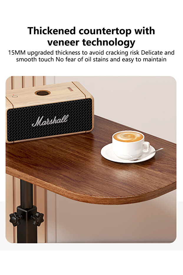 طاولة جانبية قابلة للرفع بتصميم أريكة ريترو إسكندنافية، طاولة جانبية قابلة للتحريك لغرفة المعيشة - 7