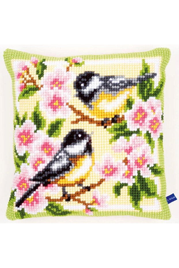 Kit to Work Tapestry Pillow Etamine Birds Pn-0143499