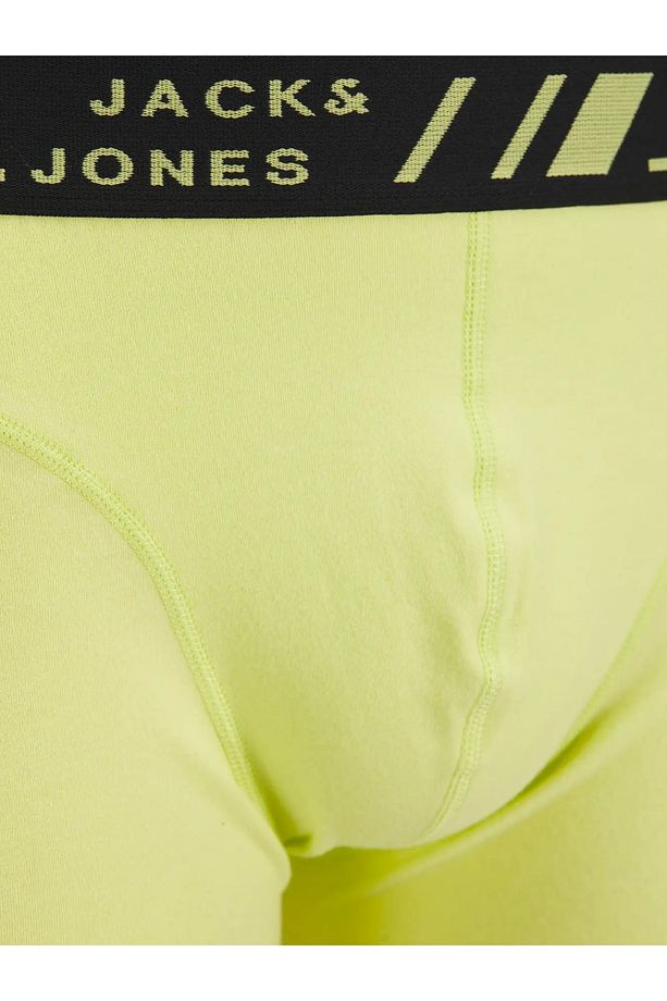 J&J Acangus Boxer Trunks 3 Pack Siyah Mavi Sarı - 6