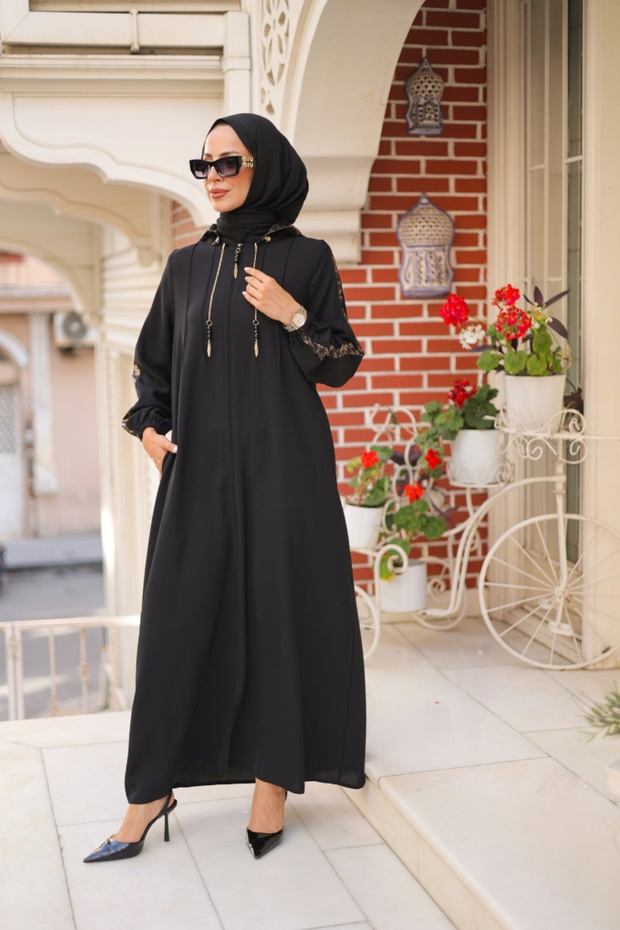 Leyla Kapüşonlu Ferace - 1