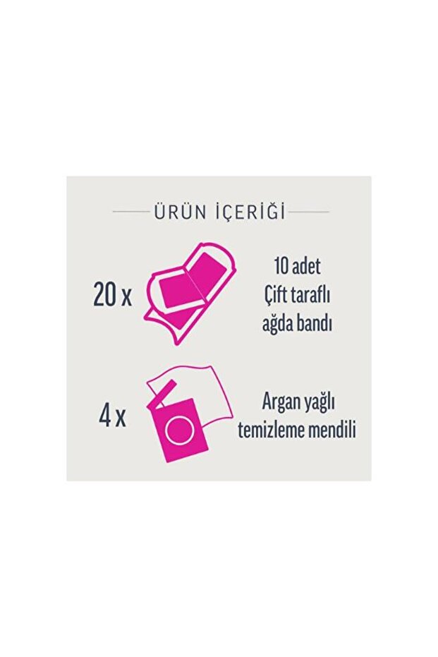 Pure Sir Ağda Bantları Hasas Ciltler İçin Bacak ve Vücut Bölgesi 20 li - 2