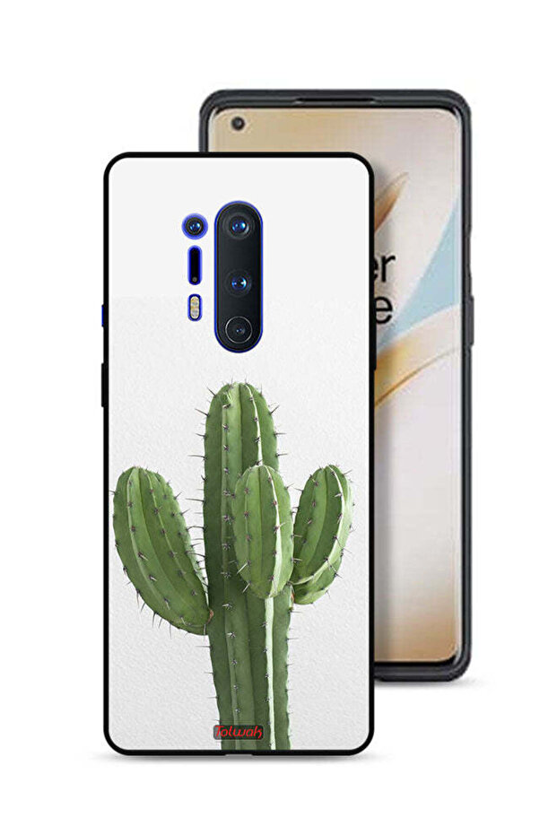 غطاء حماية لهاتف OnePlus 8 Pro بنقشة نبات الصبار