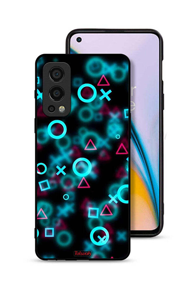 غطاء حماية لهاتف OnePlus Nord 2 5G برسومات أيقونات لعبة الحبار الصغيرة