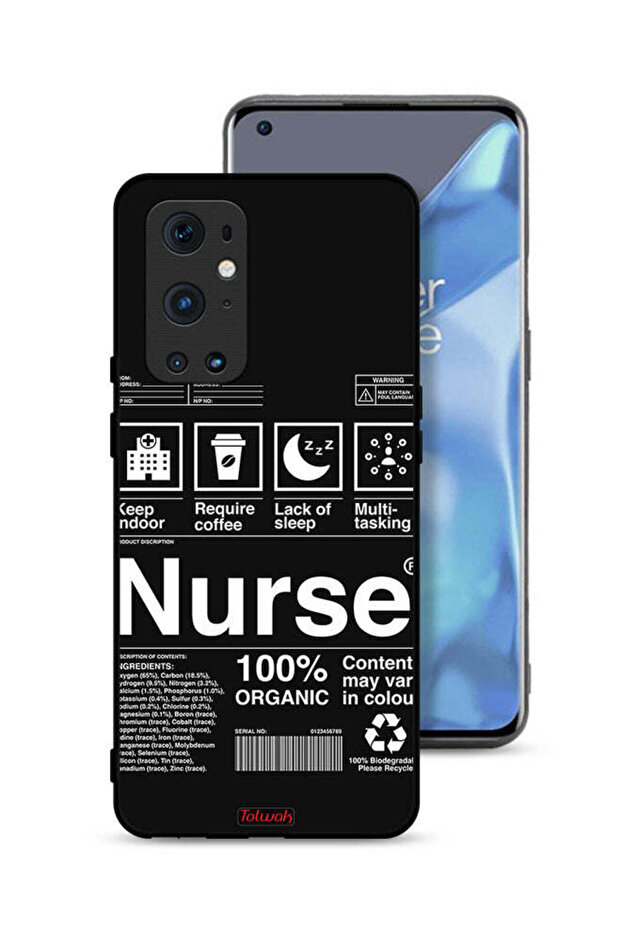 غطاء حماية لهاتف OnePlus 9 Pro 5G، ملصق ممرضة