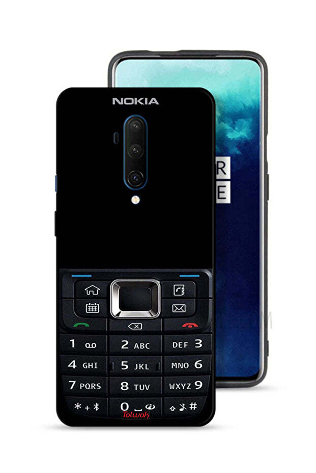 OnePlus 7T Pro Protective Case Cover Old Phone Pattern