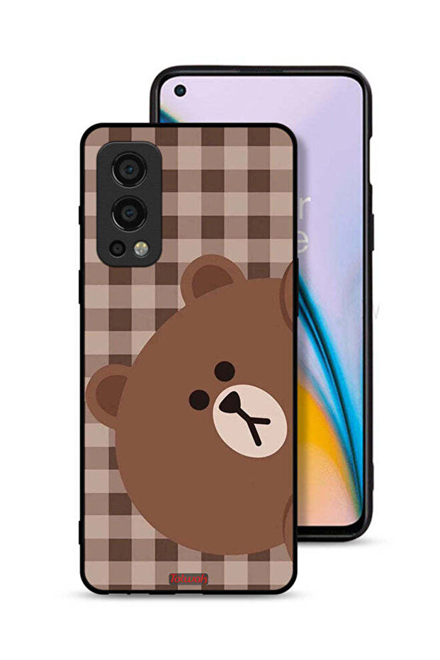 غطاء حماية لهاتف OnePlus Nord 2 5G بتصميم دب تيدي