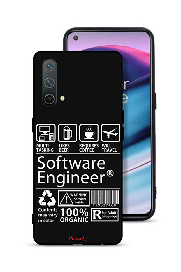 غطاء حماية لهاتف OnePlus Nord CE 5G، ملصق مهندس برمجيات