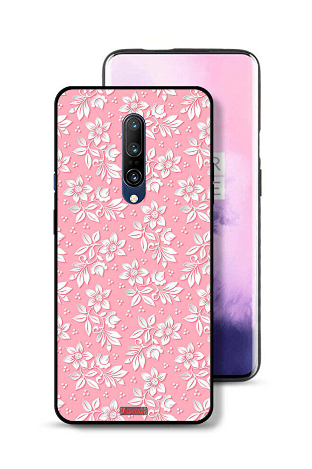 غطاء حماية لهاتف OnePlus 7 Pro بنمط خلفية زهور - 1