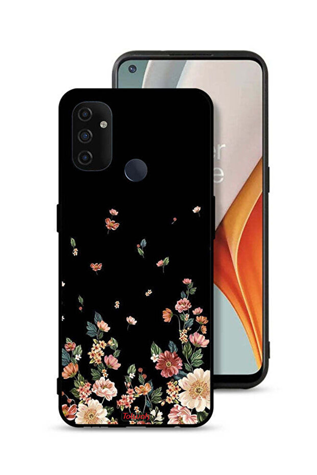 غطاء حماية لهاتف OnePlus Nord N100 مع زهور صغيرة في الأسفل