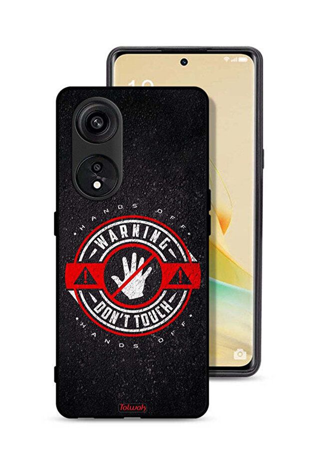 Oppo A1 Pro Protective Case Cover Warning Do Not Touch