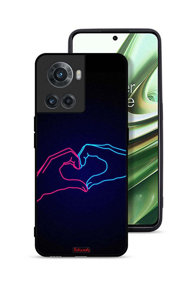 OnePlus 10R 5G Protective Case Cover Touching Hand Making Heart