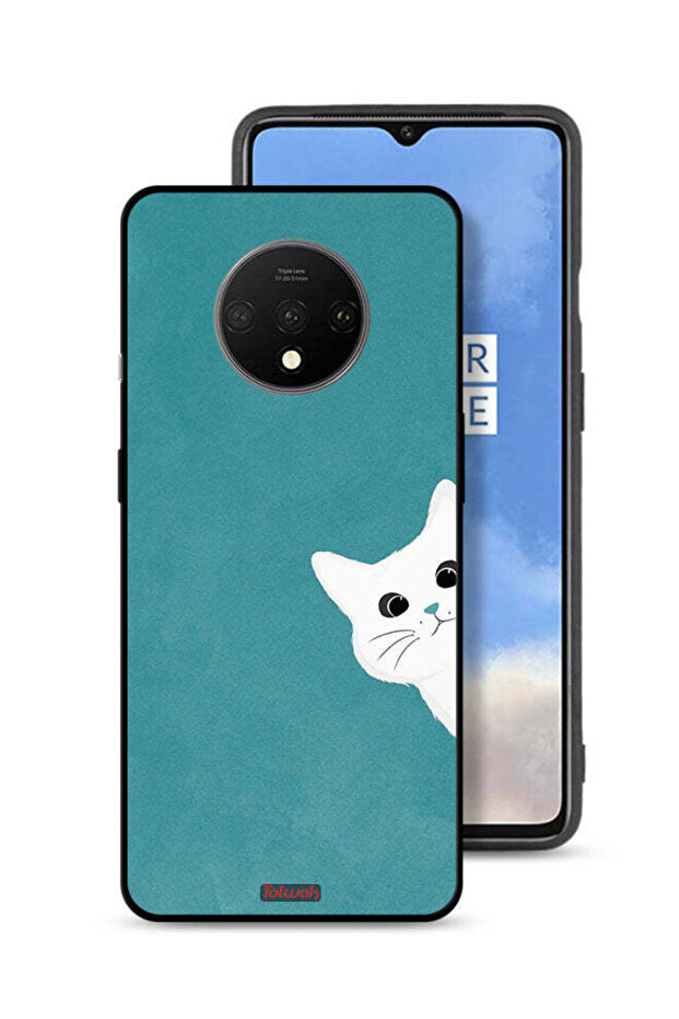 OnePlus 7T Protective Case Cover Cat Appearing
