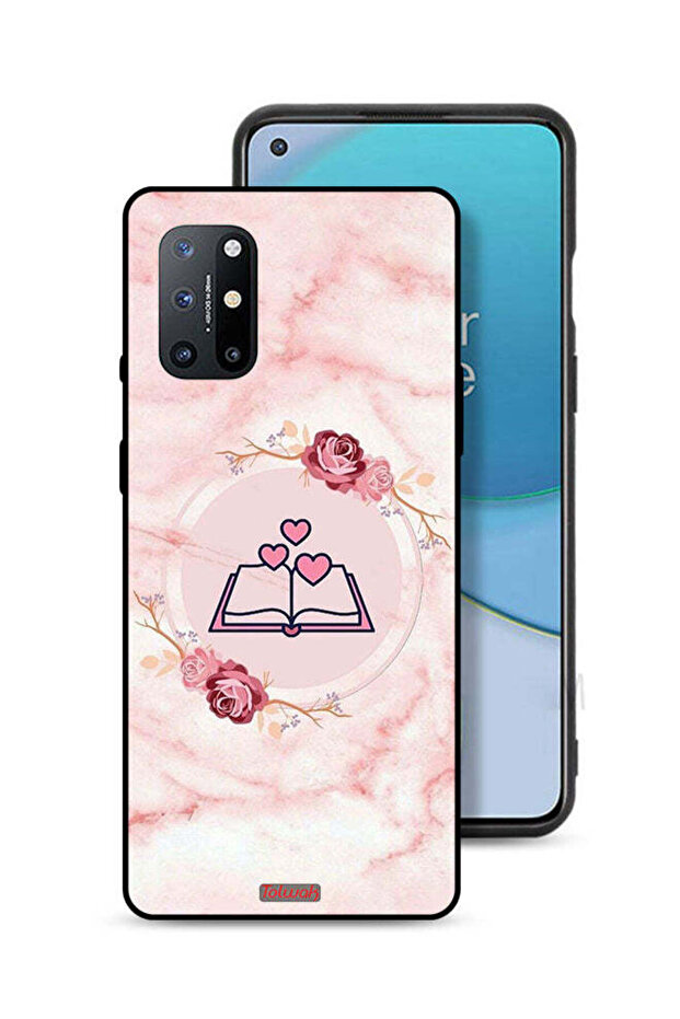 غطاء حماية لهاتف OnePlus 8T 5G بتصميم ثلاثة قلوب على كتاب