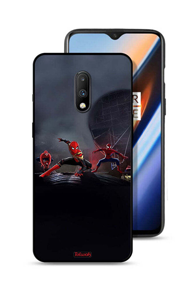 OnePlus 7 Protective Case Cover Three Spiders