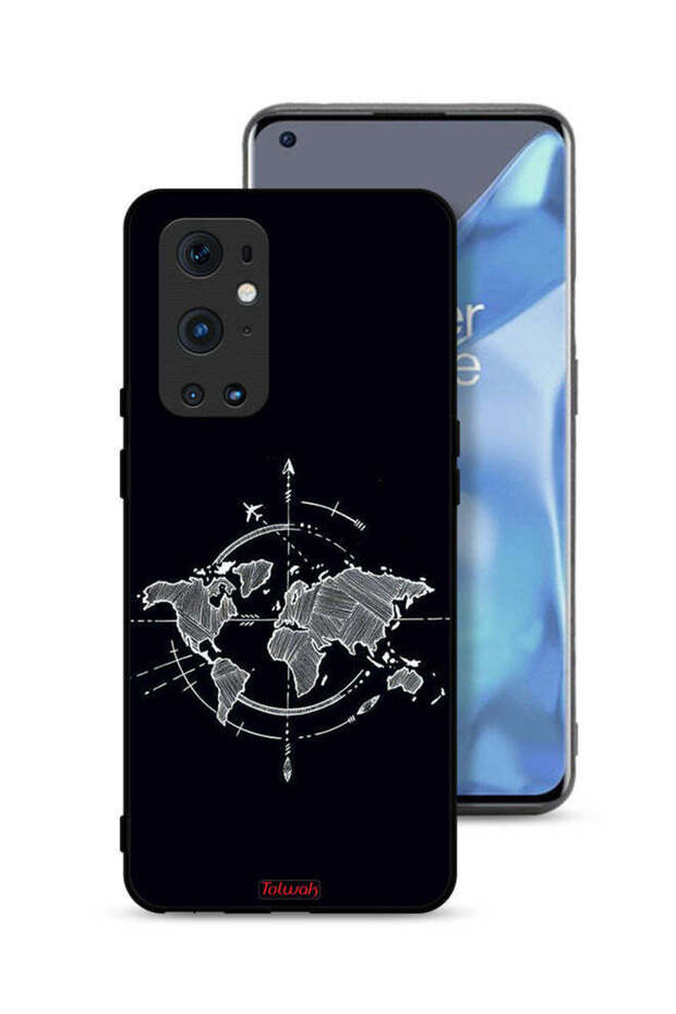 غطاء حماية لهاتف OnePlus 9 Pro 5G برسومات البوصلة