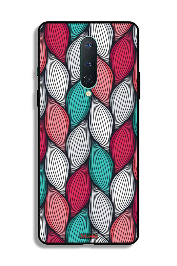 OnePlus 8 Protective Case Cover Feather Pattern - 2