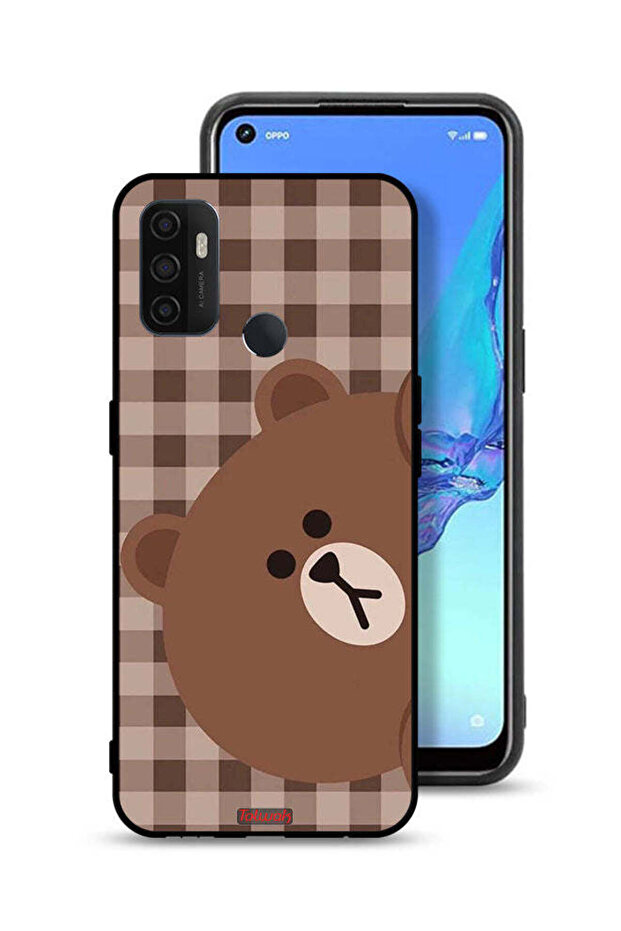 غطاء حماية لهاتف Oppo A32 - دب تيدي