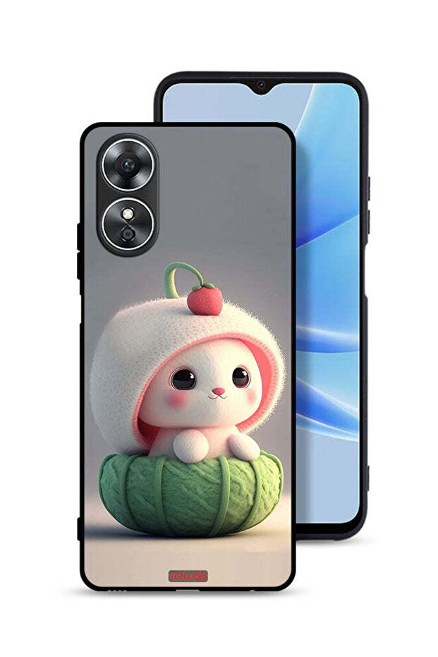 غطاء حماية لهاتف Oppo A17 - أرنب صغير لطيف
