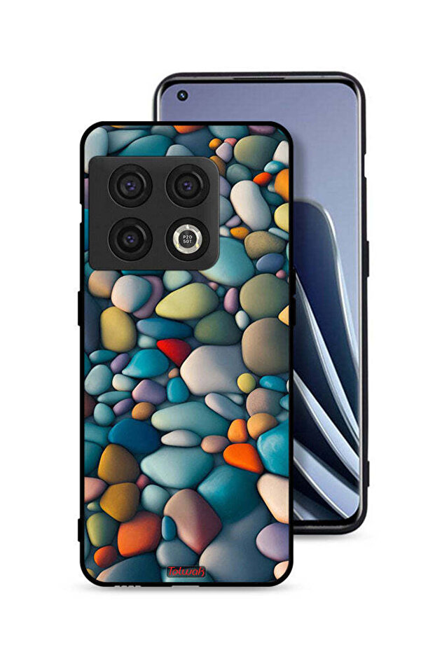 غطاء حماية لهاتف OnePlus 10 Pro 5G بنمط تجريدي من الأحجار