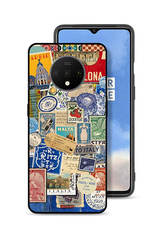 OnePlus 7T Protective Case Cover Stickers Of Different Cities