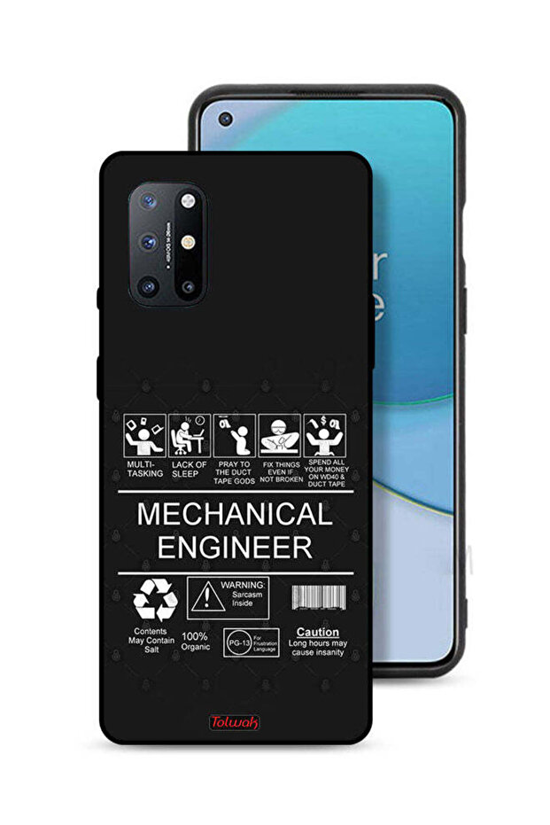غطاء حماية لهاتف OnePlus 8T Plus 5G، ملصق مهندس ميكانيكي