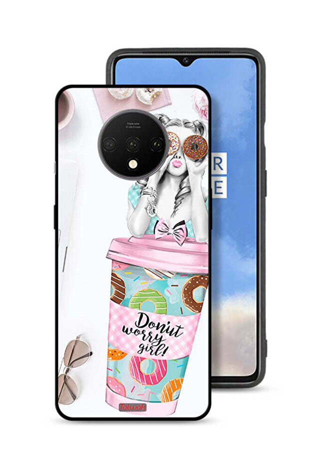 OnePlus 7T Protective Case Cover Donut Worry Girl