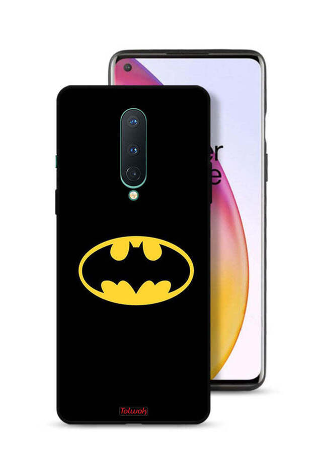 غطاء حماية لهاتف OnePlus 8 بشعار باتمان