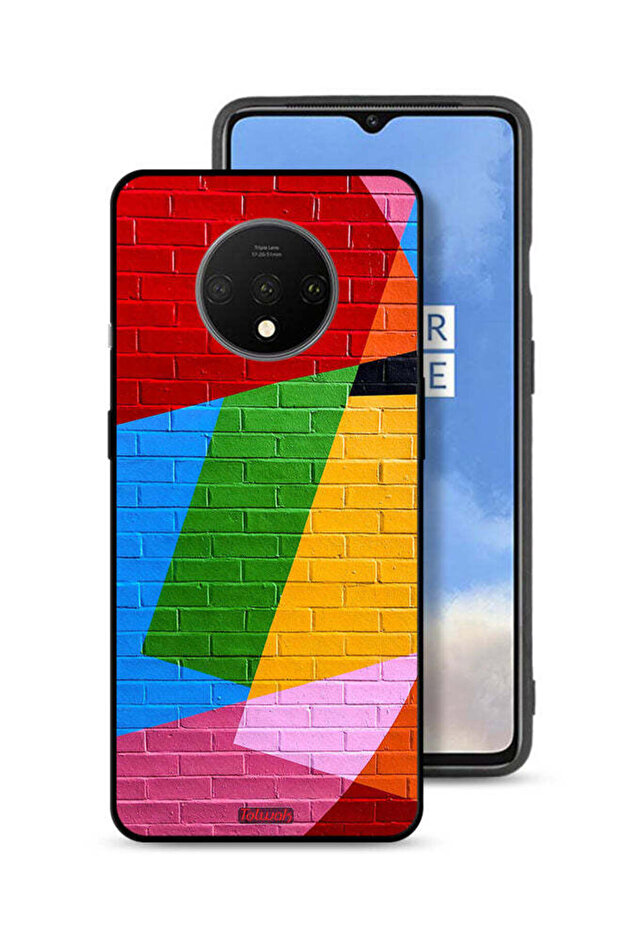 OnePlus 7T Protective Case Cover Colorful Wall Painting
