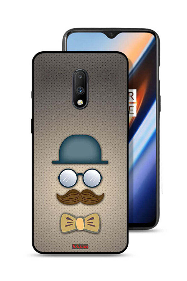 غطاء حماية لهاتف OnePlus 7 بتصميم رأس الرجل