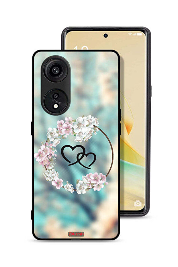 Oppo A1 Pro Protective Case Cover Hearts In Ring Art