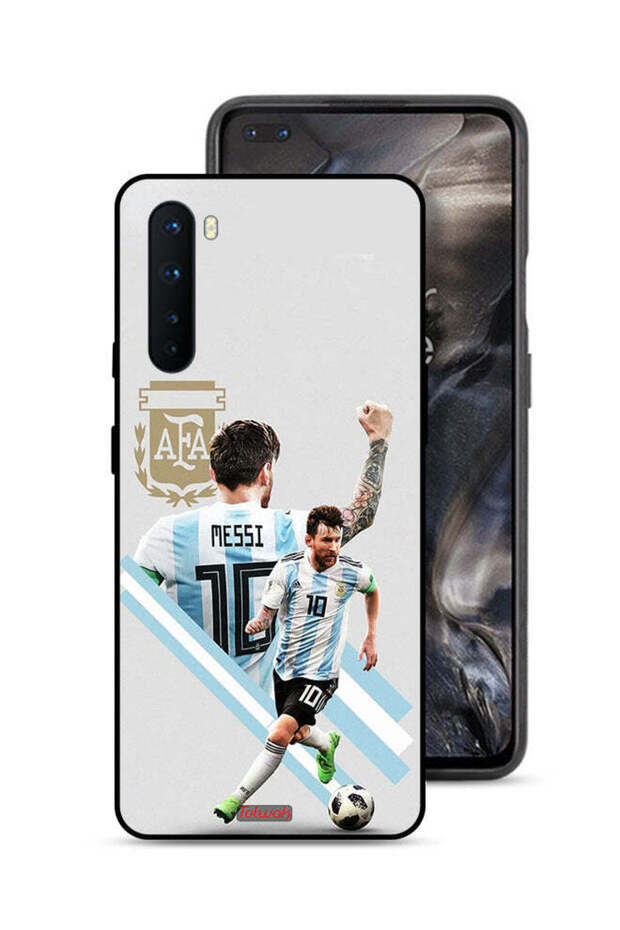 غطاء حماية لهاتف OnePlus Nord برسومات ليو ميسي