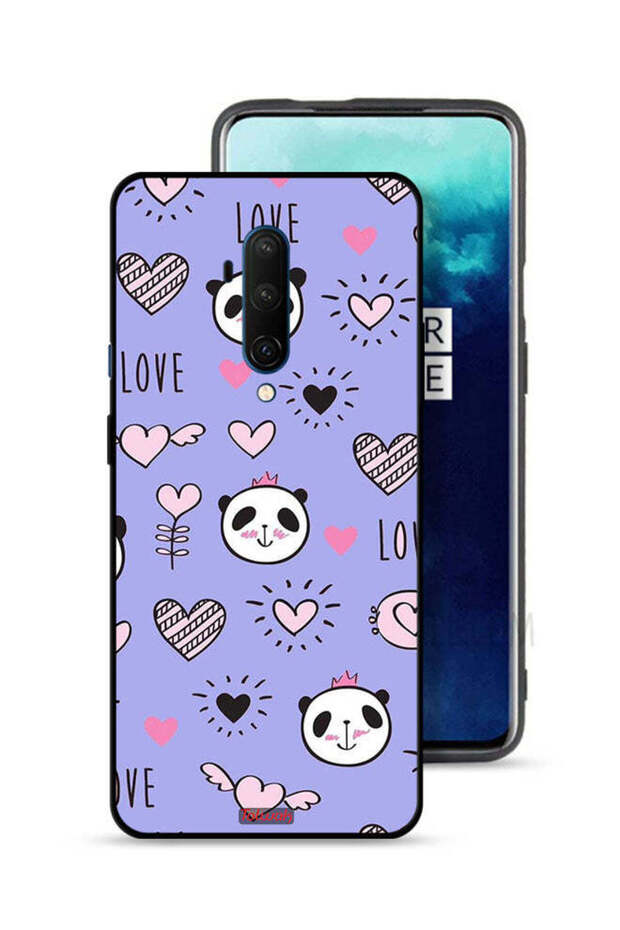 OnePlus 7T Pro Protective Case Cover Love And Panda Doodle