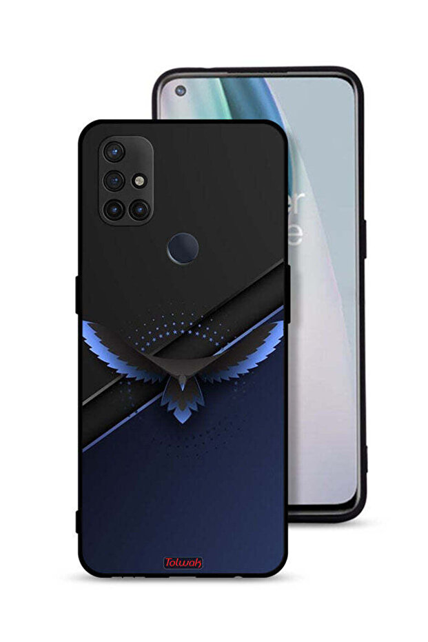 غطاء حماية لهاتف OnePlus Nord N10 5G بنقشة النسر الرقمي التجريدي
