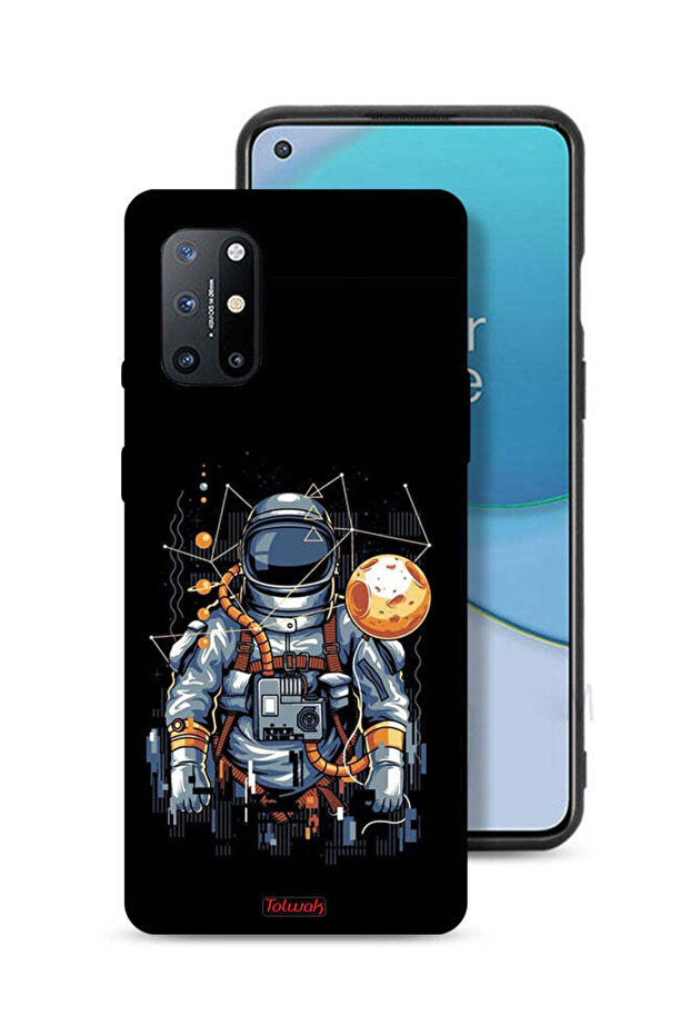 غطاء حماية لهاتف OnePlus 8T 5G، رسم تجريدي لرائد فضاء