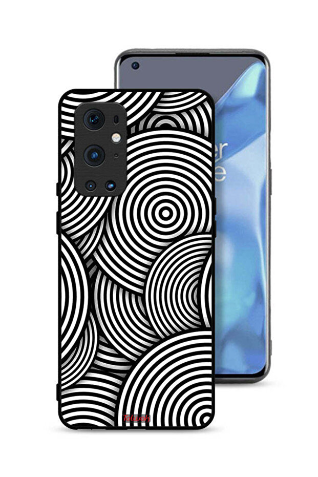 غطاء حماية لهاتف OnePlus 9 Pro 5G بنمط دوائر وهمية